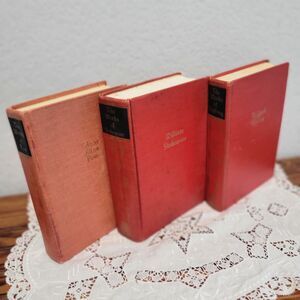 Set of Three (3) Vintage Black's Readers Poetry Books  Poe, Shakespeare, Kipling